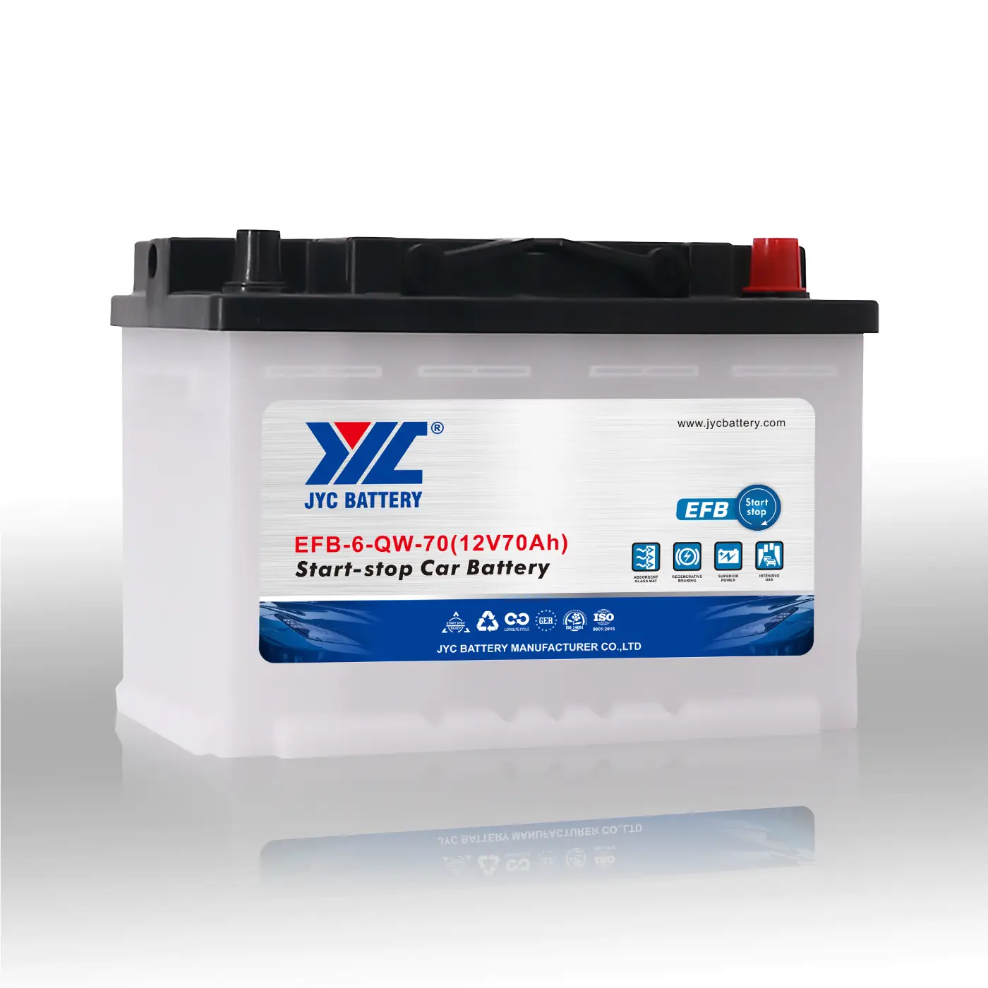 6-QTF-70 12V70AH - Batería JYC 70ah arranque parada batería de coche  baterías auto ciclo profundo recargable - JYC Battery
